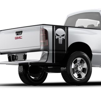Punisher Skull Pickup Truck Bed Band Se adapta a todos los camiones GMC, FORD, RAM, Chevrolet