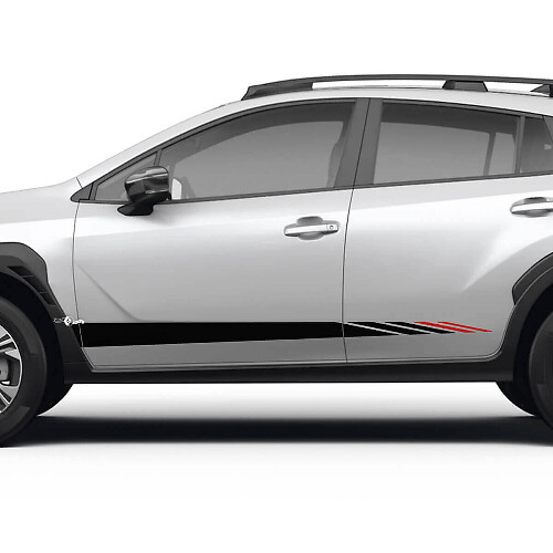Kit de vinilos adhesivos de franjas laterales tipo estroboscópico para puertas para Subaru Crosstrek
