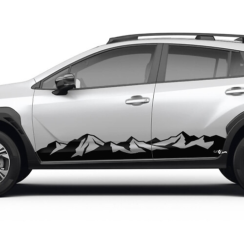 Kit de calcomanías de vinilo para paneles laterales Mountain Style para Subaru Crosstrek
