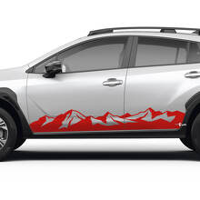 Kit de calcomanías de vinilo para paneles laterales Mountain Style para Subaru Crosstrek_2