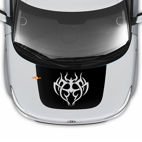 Capucha de calcomanía tribal calcomanía de vinilo pegatinas para kia alma
