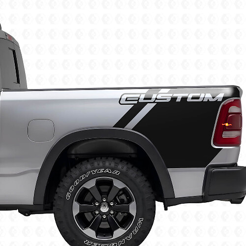 Kit de Vinilo de Letras Personalizadas para la Lateral de la Cama para Camión Dodge Ram