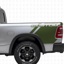 Kit de Vinilo de Letras Personalizadas para la Lateral de la Cama para Camión Dodge Ram_3
