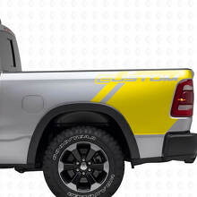 Kit de Vinilo de Letras Personalizadas para la Lateral de la Cama para Camión Dodge Ram_6