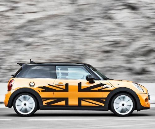 Pegatina de vinilo lateral con bandera británica para MINI Cooper