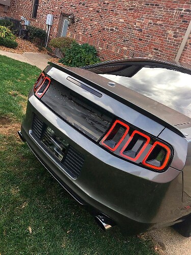Vinilo para maletero con bandera estadounidense desgastada para musclecar