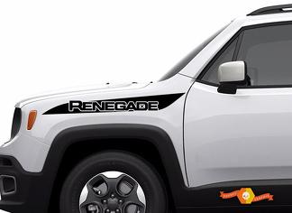 Jeep Renegade Hood Stripe Logo Graphic Vinyl Decal Sticker Side Camo