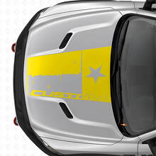 Adhesivo de vinilo para capó con bandera de Texas personalizada envejecida para Dodge Ram 2015-2017_6