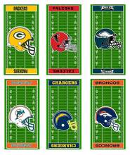 Vinilos adhesivos personalizados para tablero de cornhole con campo de equipo NFL_2