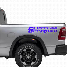 Kit de vinilos personalizados para laterales de caja Off Road para Dodge Ram_2