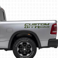Kit de vinilos personalizados para laterales de caja Off Road para Dodge Ram_3