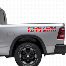 Kit de vinilos personalizados para laterales de caja Off Road para Dodge Ram_4