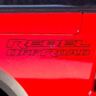 Dodge Ram Rebel Logo Side Flare Truck Vinilo Calcomanía Gráfico Off Road Bed Pickup