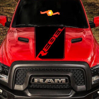 Dodge Ram Rebel Hood Logo Camión Vinilo Calcomanía Gráfico