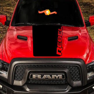 2015-2017 Dodge Ram Rebel Logo Hood Truck Vinilo Calcomanía Gráfico