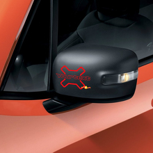 Pegatina gráfica de vinilo con letras para espejo para Jeep Renegade 2