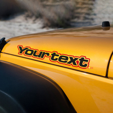 Calcomanía de vinilo con letras para capó lateral para Jeep Wrangler Renegade_2