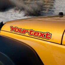 Calcomanía de vinilo con letras para capó lateral para Jeep Wrangler Renegade_3