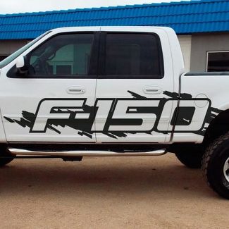Ford F-150 Side Splash Grunge F150 F 150 calcomanía de vinilo gráfico Pickup Pick Up Bed Truck