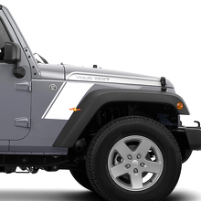 Kit de gráficos de vinilo para capó, guardabarros y tira curvada para Jeep Wrangler 2