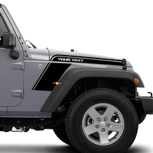 Kit de gráficos de vinilo para capó, guardabarros y tira curvada para Jeep Wrangler 3