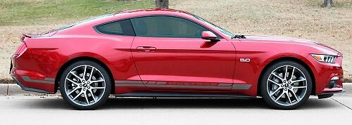 2015-2017 Ford Mustang Haste Rocker Stripe Kit de gráficos de vinilo