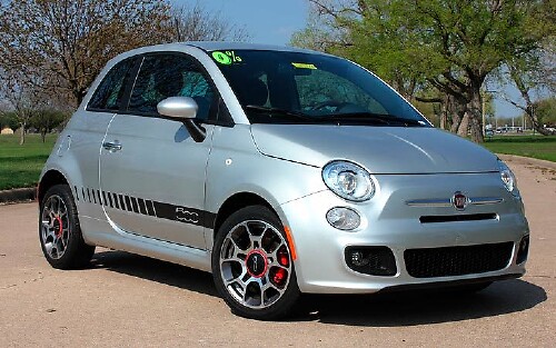 Kit gráfico de vinilo con rayas estroboscópicas para Fiat 500 Rocker 2011-2016