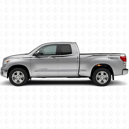 Kit de calcomanías laterales de vinilo TRD con franjas afiladas para Toyota Tundra 2007-2013