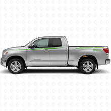 Kit de calcomanías laterales de vinilo TRD con franjas afiladas para Toyota Tundra 2007-2013_3