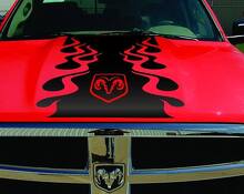 Vinilo adhesivo de llama para capó para Dodge Ram 1500 2500 3500 Rebel_2