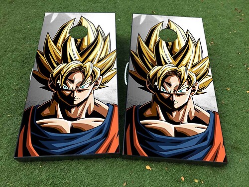Dragon Ball 2 Cornhole Juego de mesa Etiqueta adhesiva ENVOLTURAS DE VINILO con LAMINADO
