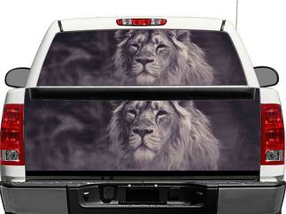 BW Lion King ventana trasera o puerta trasera calcomanía pegatina camioneta SUV coche