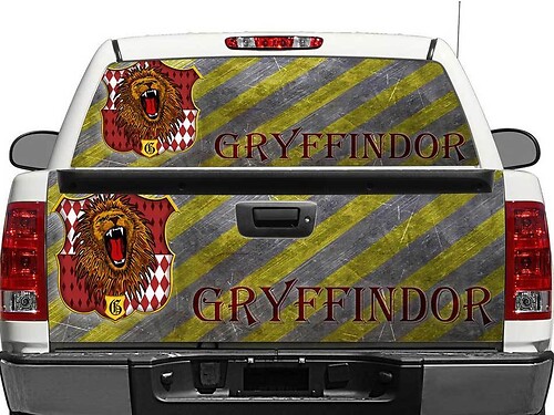 Gryffindor Harry Potter casa ventana trasera o portón trasero calcomanía pegatina camioneta SUV coche