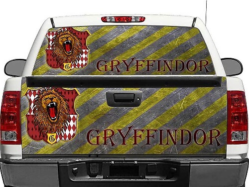 Vinilo adhesivo del logo de Gryffindor Harry Potter para ventana trasera o portón trasero de camionetas y SUV