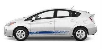 Kits de calcomanías y gráficos de vinilo con franjas de puertas en el panel inferior de Toyota Prius 2013 - 2020 - Prius Stripes