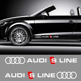Calcomanía de deportes de motor Audi S Line Pegatina