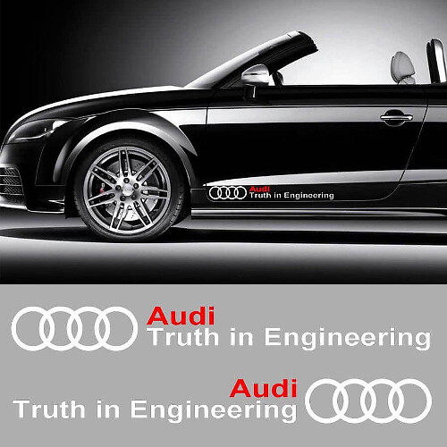 Verdad en Ingeniería y Calcomanía de Vinilo con el Logo Audi para Audi TT RS