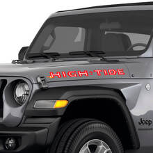Calcomanías de vinilo con letras High Tide para el capó lateral del Jeep Wrangler_2