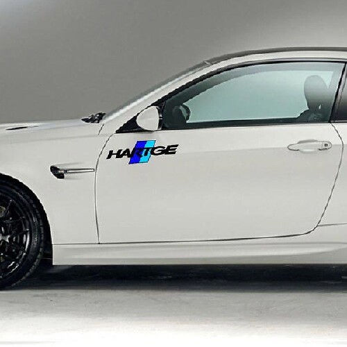 Calcomanía de patrocinadores de carreras. Hartge 2