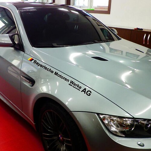 Calcomanía de vinilo de estilo alemán Bayerische Motoren Werke AG para BMW