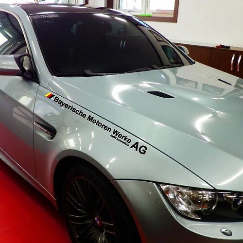 Calcomanía de vinilo de estilo alemán Bayerische Motoren Werke AG para BMW