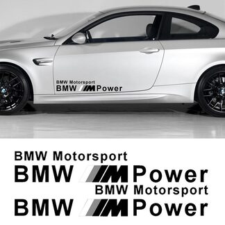Bmw M Power Motor Sports Calcomanía Pegatina Nueva
