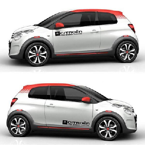 Pegatina de vinilo del logo Citroen para la puerta lateral del Citroen C1