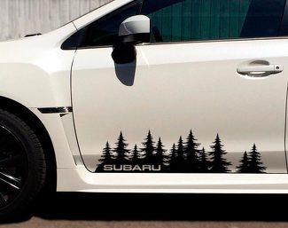 Subaru Custom Tree Forest Vinyl Decal Etiqueta engomada gráfica WRX STI Forester