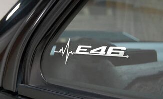 BMW E46 está en mi gráfico de calcomanías adhesivas para ventana de sangre
