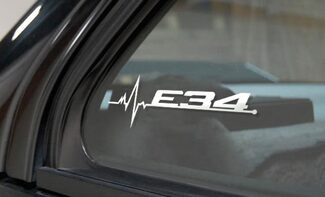 BMW E34 está en mi gráfico de calcomanías adhesivas para ventana de sangre
