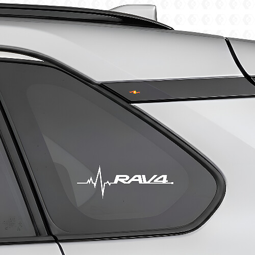Juego de adhesivos de vinilo RAV4 Heartbeat para Toyota RAV4