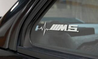 Gráfico de calcomanías adhesivas para ventana BMW M5 está en mi sangre
