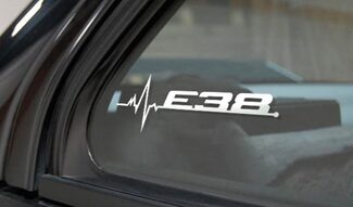 BMW E38 está en mi gráfico de calcomanías adhesivas para ventana de sangre
