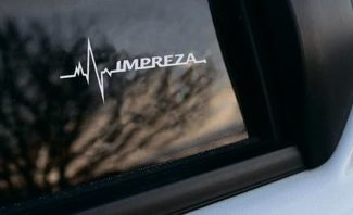 Subaru Impreza está en mi gráfico de calcomanías adhesivas para ventana de sangre